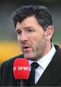 18 March 2023; Former Leinster and Ireland player, and Virgin Media analyst Shane Horgan, during the Guinness Six Nations Rugby Championship match between Ireland and England at Aviva Stadium in Dublin. Photo by Ramsey Cardy/Sportsfile