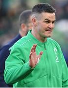 18 March 2023; Ireland captain Jonathan Sexton before the Guinness Six Nations Rugby Championship match between Ireland and England at Aviva Stadium in Dublin. Photo by Ramsey Cardy/Sportsfile