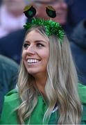 18 March 2023; An Ireland supporter before the Guinness Six Nations Rugby Championship match between Ireland and England at Aviva Stadium in Dublin. Photo by Ramsey Cardy/Sportsfile