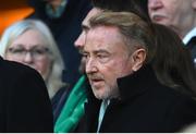 18 March 2023; Michael Flatley before the Guinness Six Nations Rugby Championship match between Ireland and England at Aviva Stadium in Dublin. Photo by Ramsey Cardy/Sportsfile