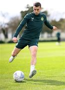 20 March 2023; Seamus Coleman during a Republic of Ireland training session at the FAI National Training Centre in Abbotstown, Dublin. Photo by Stephen McCarthy/Sportsfile