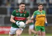 19 March 2023; Matthew Ruane of Mayo during the Allianz Football League Division 1 match between Donegal and Mayo at MacCumhaill Park in Ballybofey, Donegal. Photo by Ramsey Cardy/Sportsfile