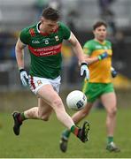 19 March 2023; Matthew Ruane of Mayo during the Allianz Football League Division 1 match between Donegal and Mayo at MacCumhaill Park in Ballybofey, Donegal. Photo by Ramsey Cardy/Sportsfile
