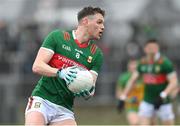 19 March 2023; Matthew Ruane of Mayo during the Allianz Football League Division 1 match between Donegal and Mayo at MacCumhaill Park in Ballybofey, Donegal. Photo by Ramsey Cardy/Sportsfile