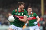 19 March 2023; Fionn McDonagh of Mayo during the Allianz Football League Division 1 match between Donegal and Mayo at MacCumhaill Park in Ballybofey, Donegal. Photo by Ramsey Cardy/Sportsfile