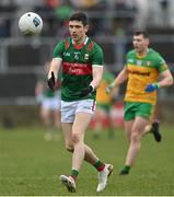 19 March 2023; Conor Loftus of Mayo during the Allianz Football League Division 1 match between Donegal and Mayo at MacCumhaill Park in Ballybofey, Donegal. Photo by Ramsey Cardy/Sportsfile