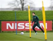 20 March 2023; Mikey Johnston during a Republic of Ireland training session at the FAI National Training Centre in Abbotstown, Dublin. Photo by Stephen McCarthy/Sportsfile