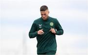 20 March 2023; Matt Doherty during a Republic of Ireland training session at the FAI National Training Centre in Abbotstown, Dublin. Photo by Stephen McCarthy/Sportsfile