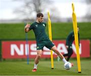 20 March 2023; Jayson Molumby during a Republic of Ireland training session at the FAI National Training Centre in Abbotstown, Dublin. Photo by Stephen McCarthy/Sportsfile