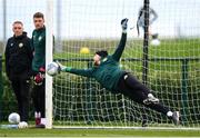 20 March 2023; Goalkeeper Caoimhin Kelleher during a Republic of Ireland training session at the FAI National Training Centre in Abbotstown, Dublin. Photo by Stephen McCarthy/Sportsfile