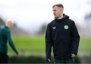 20 March 2023; Mark Sykes during a Republic of Ireland training session at the FAI National Training Centre in Abbotstown, Dublin. Photo by Stephen McCarthy/Sportsfile