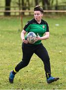 20 March 2023; Louise Dixon during a Leinster Rugby coaching course with the Defence Forces at The Curragh Camp in Kildare. Photo by Piaras Ó Mídheach/Sportsfile