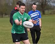 20 March 2023; Mark Kennedy during a Leinster Rugby coaching course with the Defence Forces at The Curragh Camp in Kildare. Photo by Piaras Ó Mídheach/Sportsfile