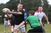 20 March 2023; Shane Kophamel during a Leinster Rugby coaching course with the Defence Forces at The Curragh Camp in Kildare. Photo by Piaras Ó Mídheach/Sportsfile