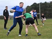 20 March 2023; Billy Scully during a Leinster Rugby coaching course with the Defence Forces at The Curragh Camp in Kildare. Photo by Piaras Ó Mídheach/Sportsfile
