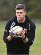 20 March 2023; Cormac O'Sullivan during a Leinster Rugby coaching course with the Defence Forces at The Curragh Camp in Kildare. Photo by Piaras Ó Mídheach/Sportsfile