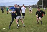 20 March 2023; Stephen Glackin during a Leinster Rugby coaching course with the Defence Forces at The Curragh Camp in Kildare. Photo by Piaras Ó Mídheach/Sportsfile