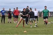 20 March 2023; Caoimhe Molloy during a Leinster Rugby coaching course with the Defence Forces at The Curragh Camp in Kildare. Photo by Piaras Ó Mídheach/Sportsfile