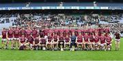 17 March 2023; The Presentation College Athenry squad before the Masita GAA Post Primary Schools Croke Cup Final match between St. Kieran's College Kilkenny and Presentation College Athenry at Croke Park in Dublin. Photo by Stephen Marken/Sportsfile
