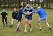 20 March 2023; Idiris Raqubi during a Leinster Rugby coaching course with the Defence Forces at The Curragh Camp in Kildare. Photo by Piaras Ó Mídheach/Sportsfile