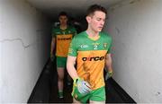 19 March 2023; Mark Curran of Donegal makes his way out of the tunnel for the second half of the Allianz Football League Division 1 match between Donegal and Mayo at MacCumhaill Park in Ballybofey, Donegal. Photo by Ramsey Cardy/Sportsfile