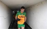 19 March 2023; Caolan McGonagle of Donegal makes his way out of the tunnel for the second half of the Allianz Football League Division 1 match between Donegal and Mayo at MacCumhaill Park in Ballybofey, Donegal. Photo by Ramsey Cardy/Sportsfile