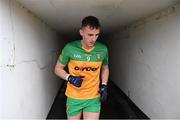 19 March 2023; Jason McGee of Donegal makes his way out of the tunnel for the second half of the Allianz Football League Division 1 match between Donegal and Mayo at MacCumhaill Park in Ballybofey, Donegal. Photo by Ramsey Cardy/Sportsfile