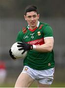 19 March 2023; Conor Loftus of Mayo during the Allianz Football League Division 1 match between Donegal and Mayo at MacCumhaill Park in Ballybofey, Donegal. Photo by Ramsey Cardy/Sportsfile