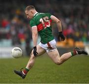 19 March 2023; Ryan O'Donoghue of Mayo during the Allianz Football League Division 1 match between Donegal and Mayo at MacCumhaill Park in Ballybofey, Donegal. Photo by Ramsey Cardy/Sportsfile