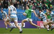 17 March 2023; Aidan O'Flanagan of Gonzaga College during the Bank of Ireland Leinster Schools Senior Cup Final match between Gonzaga College and Blackrock Collegee at RDS Arena in Dublin. Photo by Sam Barnes/Sportsfile