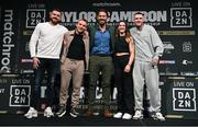 20 March 2023; Promoter Eddie Hearn, centre, with boxers, from left, Thomas Carty, James Metcalfe, Terri Harper and Gary Cully after a media conference, held at the Mansion House in Dublin, to promote the undisputed super lightweight championship fight between Katie Taylor and Chantelle Cameron, on May 20th at 3Arena in Dublin. Photo by David Fitzgerald/Sportsfile