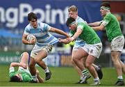 17 March 2023; Luke Kritzinger of Blackrock College in action against Adam McVerry of Gonzaga College during the Bank of Ireland Leinster Schools Senior Cup Final match between Gonzaga College and Blackrock Collegee at RDS Arena in Dublin. Photo by Sam Barnes/Sportsfile