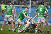 17 March 2023; Tom Brophy of Gonzaga College during the Bank of Ireland Leinster Schools Senior Cup Final match between Gonzaga College and Blackrock Collegee at RDS Arena in Dublin. Photo by Sam Barnes/Sportsfile