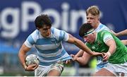 17 March 2023; Luke Kritzinger of Blackrock College in action against Adam McVerry of Gonzaga College during the Bank of Ireland Leinster Schools Senior Cup Final match between Gonzaga College and Blackrock Collegee at RDS Arena in Dublin. Photo by Sam Barnes/Sportsfile