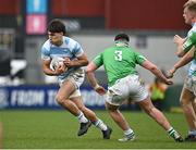 17 March 2023; Luke Kritzinger of Blackrock College in action against Adam McVerry of Gonzaga College during the Bank of Ireland Leinster Schools Senior Cup Final match between Gonzaga College and Blackrock Collegee at RDS Arena in Dublin. Photo by Sam Barnes/Sportsfile