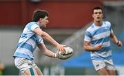 17 March 2023; Conor O'Shaughnessy of Blackrock College, left, during the Bank of Ireland Leinster Schools Senior Cup Final match between Gonzaga College and Blackrock Collegee at RDS Arena in Dublin. Photo by Sam Barnes/Sportsfile