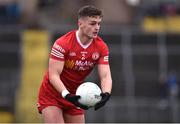 19 March 2023; Michael McKernan of Tyrone during the Allianz Football League Division 1 match between Monaghan and Tyrone at St Tiernach's Park in Clones, Monaghan. Photo by Daire Brennan/Sportsfile