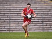 19 March 2023; Joe Oguz of Tyrone during the Allianz Football League Division 1 match between Monaghan and Tyrone at St Tiernach's Park in Clones, Monaghan. Photo by Daire Brennan/Sportsfile