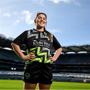 21 March 2023; John West Féile 2023 Ambassador Shauna Ennis (Meath) at Croke Park today Tuesday. John West, sponsors of the GAA’s under-15 annual Féile Peile na nÓg (football) and Féile na nGael (camogie and hurling) announced details of its innovative nutrition programme for young athletes. The company also revealed the extension of its Féile sponsorship until 2025 and a partnership with SuperValu to promote John West Féile in stores across the country. Photo by David Fitzgerald/Sportsfile