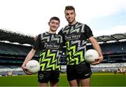 21 March 2023; Aaron Graham of Whitehall Colmcilles with John West Féile 2023 Ambassador Paul Conroy of Galway at Croke Park today Tuesday. John West, sponsors of the GAA’s under-15 annual Féile Peile na nÓg (football) and Féile na nGael (camogie and hurling) announced details of its innovative nutrition programme for young athletes. The company also revealed the extension of its Féile sponsorship until 2025 and a partnership with SuperValu to promote John West Féile in stores across the country. Photo by David Fitzgerald/Sportsfile