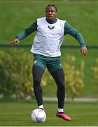 21 March 2023; Michael Obafemi during a Republic of Ireland training session at the FAI National Training Centre in Abbotstown, Dublin. Photo by Stephen McCarthy/Sportsfile