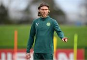 21 March 2023; Jeff Hendrick during a Republic of Ireland training session at the FAI National Training Centre in Abbotstown, Dublin. Photo by Stephen McCarthy/Sportsfile