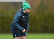21 March 2023; Backs coach Niamh Briggs during Ireland women's squad training at the IRFU High Performance Centre at the Sport Ireland Campus in Dublin. Photo by Ramsey Cardy/Sportsfile