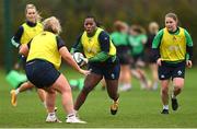 21 March 2023; Linda Djougang during Ireland women's squad training at the IRFU High Performance Centre at the Sport Ireland Campus in Dublin. Photo by Ramsey Cardy/Sportsfile