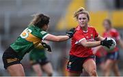 17 March 2023; Libby Coppinger of Cork in action against Hannah O'Donoghue of Kerry during the Lidl Ladies National Football League Division 1 match between Cork and Kerry at Páirc Uí Chaoimh in Cork. Photo by Piaras Ó Mídheach/Sportsfile