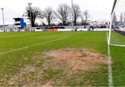 15 March 2023; A general view of the pitch before the venue of the match was moved from Whitehall Stadium to AUL Complex in Clonshaugh due to pitch conditions for the FAI Schools Dr Tony O'Neill Senior National Cup Final match between Holy Rosary College Mountbellew and Wexford CBS. Photo by Piaras Ó Mídheach/Sportsfile