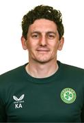 19 March 2023; Coach Keith Andrews poses for a portrait during a Republic of Ireland squad portrait session at Castleknock Hotel in Dublin. Photo by Harry Murphy/Sportsfile