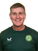 19 March 2023; Manager Stephen Kenny poses for a portrait during a Republic of Ireland squad portrait session at Castleknock Hotel in Dublin. Photo by Harry Murphy/Sportsfile