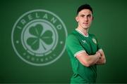 19 March 2023; Jamie McGrath poses for a portrait during a Republic of Ireland squad portrait session at Castleknock Hotel in Dublin. Photo by Stephen McCarthy/Sportsfile