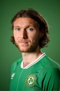 19 March 2023; Jeff Hendrick poses for a portrait during a Republic of Ireland squad portrait session at Castleknock Hotel in Dublin. Photo by Stephen McCarthy/Sportsfile